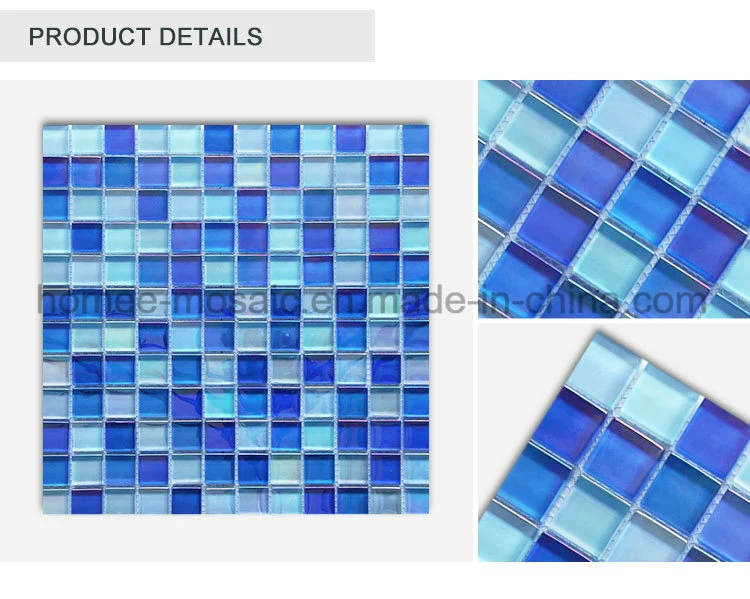 Beautiful Waterproof Indoor Glass Mosaic Swimming Pool Tile