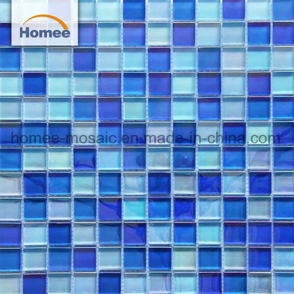 Linda telha de piscina de mosaico de vidro interno à prova d'água